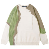 SContrasting color splicing Sweater