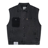 denim vest loose all match coat