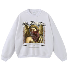 Streetwear-Style Print Crewneck Sweatshirts