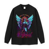 Streetwear-Style Print Long Sleeve Tee