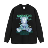 Streetwear-Style Print Long Sleeve Tee