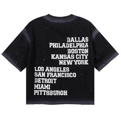 Boys Hunter Rhinestone Cropped Tee