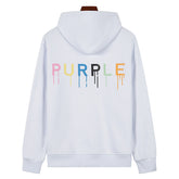 Logo Pattern Printed Hoodie