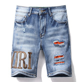 Logo Denim Shorts #2008