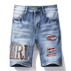 Logo Denim Shorts #2008
