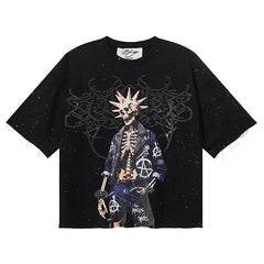 Rock F-Terry Cropped Tee