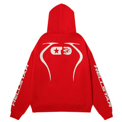 Sports Jet Black / Red Hoodie