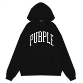 Logo Pattern Printed Hoodie