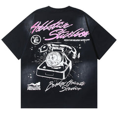 Girls' Telephone Print T-Shirt