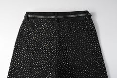 Diamond Denim Shorts #5095