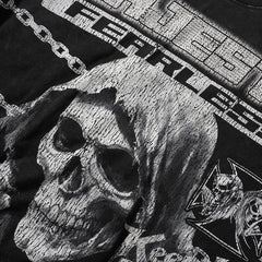 Death Chain Garment Dyed Print Crop Tee
