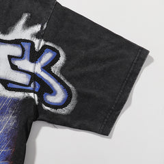 Lion Football Graphic Crop Tee