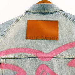 Graffiti Print Denim Jacket