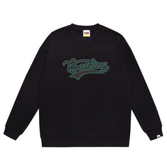 Ape Head Letter Print Sweatshirt