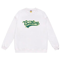 Ape Head Letter Print Sweatshirt