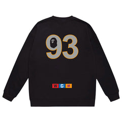 Ape Head WGM Alphanumeric Print Sweatshirt