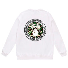 Stussy Letter Print Crew Neck Sweatshirt