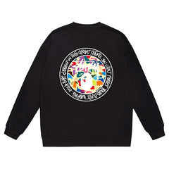 Letter Print Crew Neck Sweatshirt