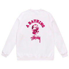 Ape Head Pattern Print Sweatshirt