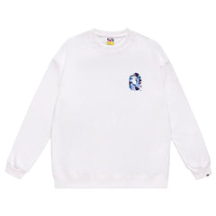 Ape Head Pattern Print Sweatshirt