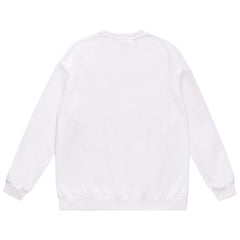 Ape Head Rose Pattern Print Sweatshirt