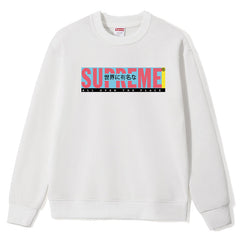 Pattern Printed Crewneck Sweatshirts