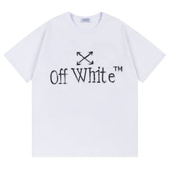 Logo Pattern Printed T-Shirt