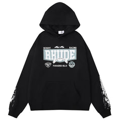 Micro-label letters 4x4 print Hoodie