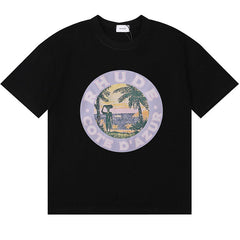 Letter Logo Print T-Shirts
