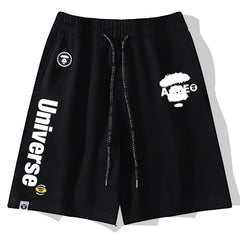 Ape Head Pattern Printed Short