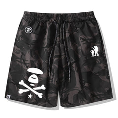 Ape Head Pattern Printed Short
