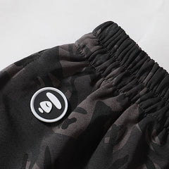 Ape Head Pattern Printed Short