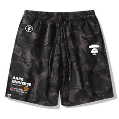 Ape Head Pattern Printed Short