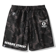 Ape Head Pattern Printed Short