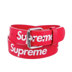 24SS Repeat Leather Belt Red