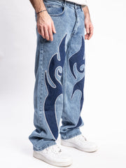 Tribal Patched Jeans