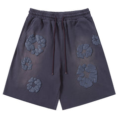 kapok Flower Pattern Printed Short