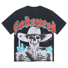 Skeletons Western Cowboy T-Shirts #1018