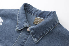 All-Over Wreath Light Wash Jacket