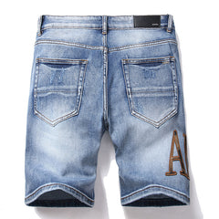 Logo Denim Shorts #2008