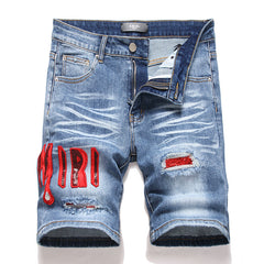 Logo Denim Shorts #2018