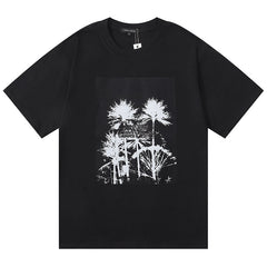 Coconut Tree Pattern Print T-Shirt