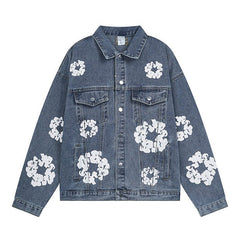 All-Over Wreath Light Wash Jacket