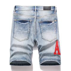 Logo Denim Shorts #2016