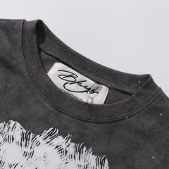 Bling Rhinestone Cropped Tee