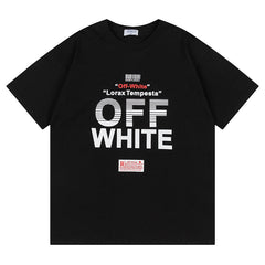 Logo Pattern Printed T-Shirt