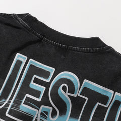 Department Garment Dyed Print Crop Tee