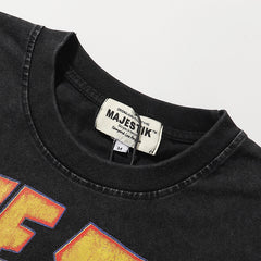 Treet Artist Garment Dyed Print Crop Tee