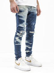 Bleached on Blue Jeans