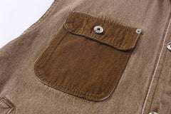 denim vest loose all match coat